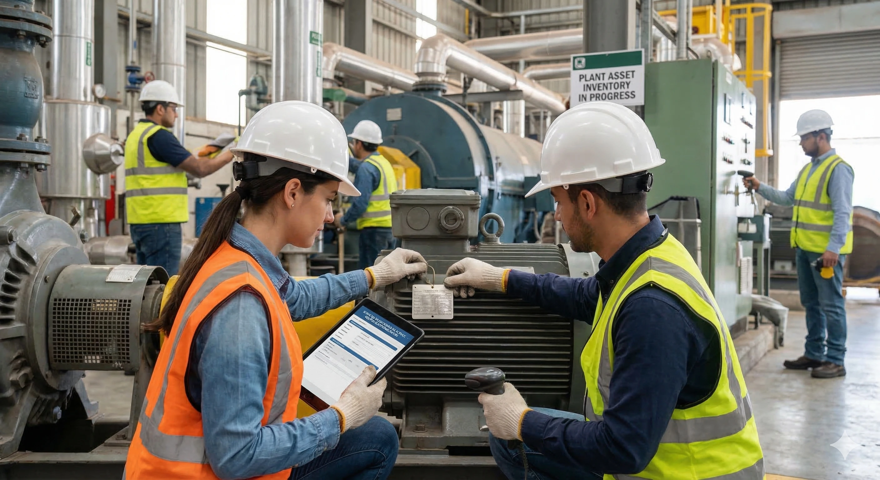 Inspeccion tecnica e inventario en planta industrial